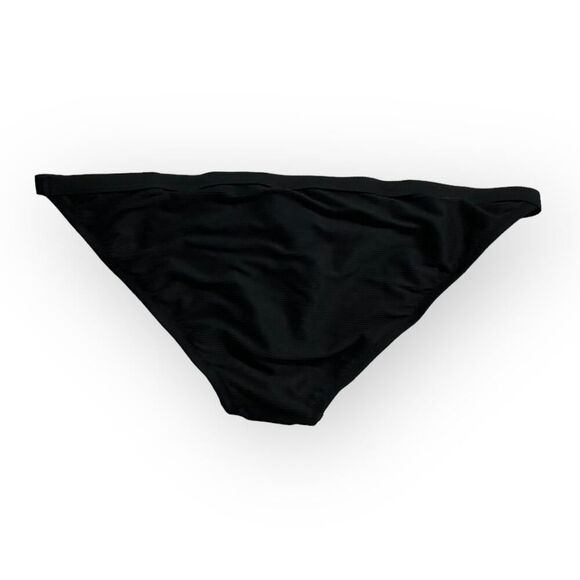 J.Crew Bikini Bottom Women's Plus XXL Black Ribbed-Trim Hipster Full-Coverage - Picture 3 of 9